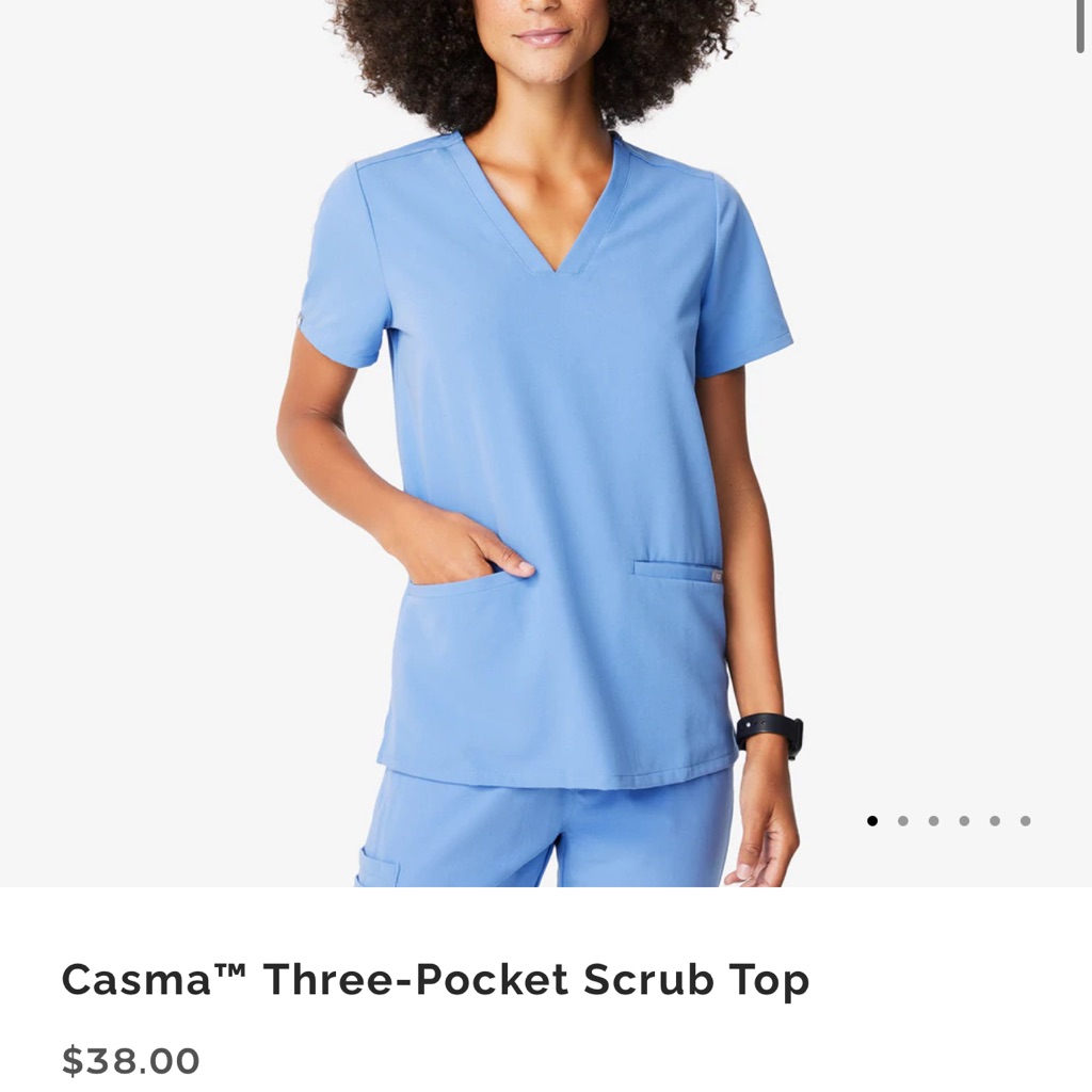Casma 3 Pocket Top In Ceil Blue